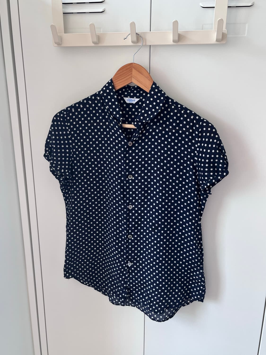 Leglarik France 도트 캡소매 블라우스 상품이미지2