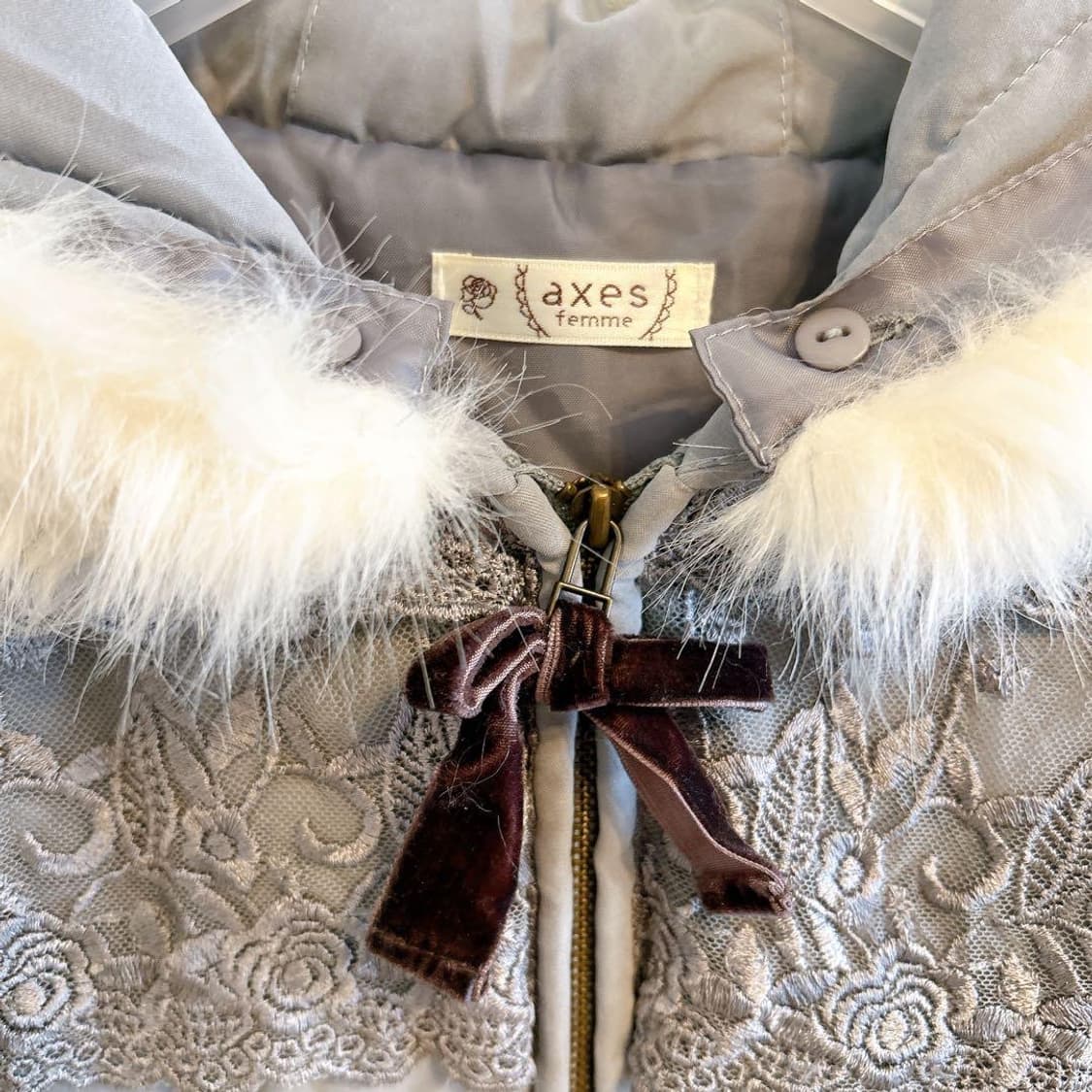 엑시즈팜 솜사탕 패딩 리즈리사 히메갸루 라떼갸루 모리걸 빈티지 상품이미지3