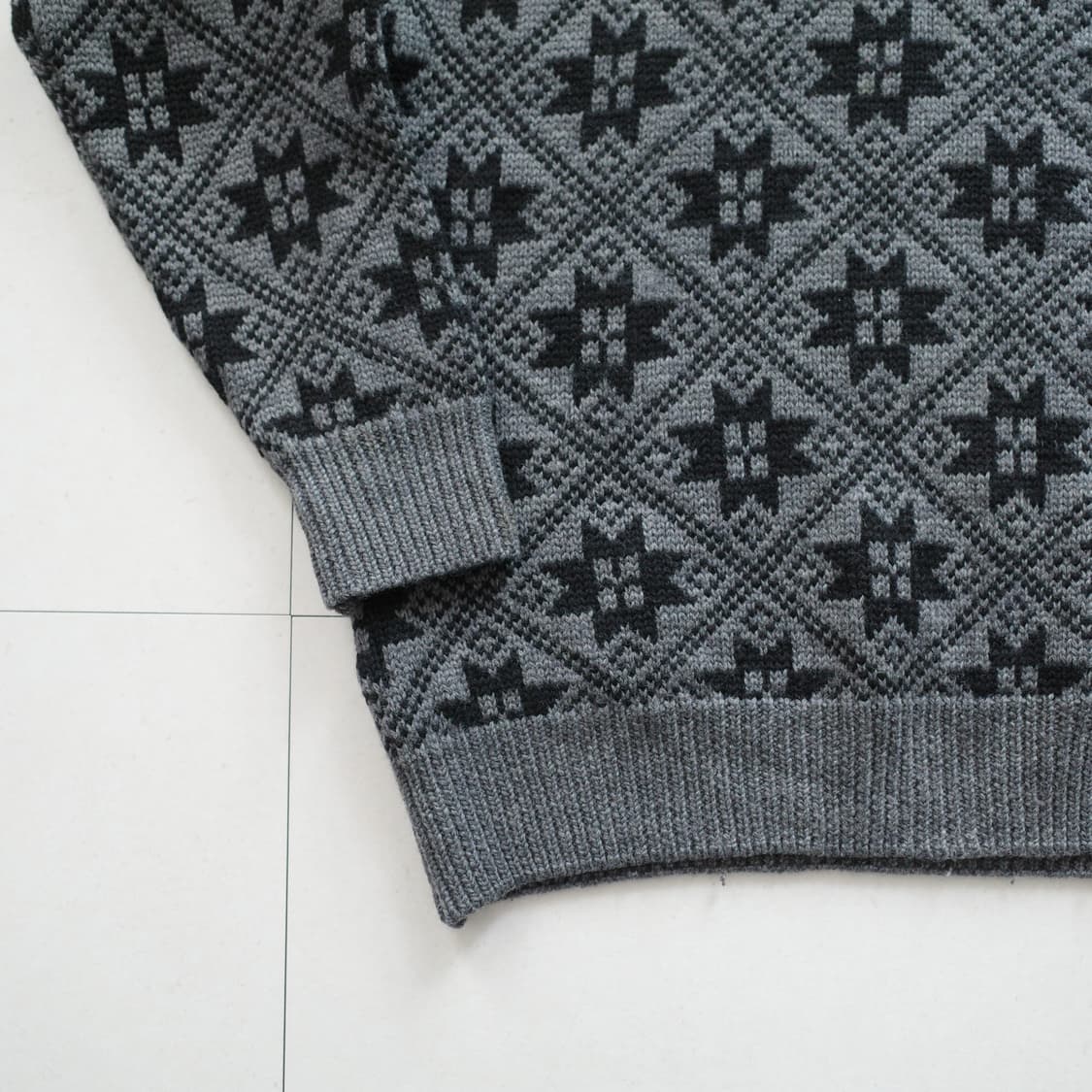 90s 올드 갭 GAP 눈꽃 패턴 울 스웨터 상품이미지6