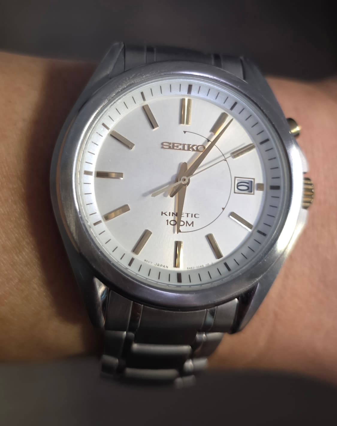 세이코 키네틱오토 (SKA525P1) 화이트 스틸시계 상품이미지2