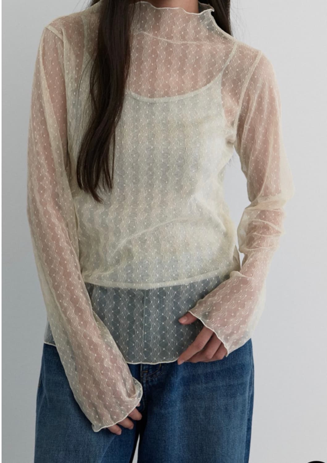 마조네 쉬어 레이스탑 상품이미지2