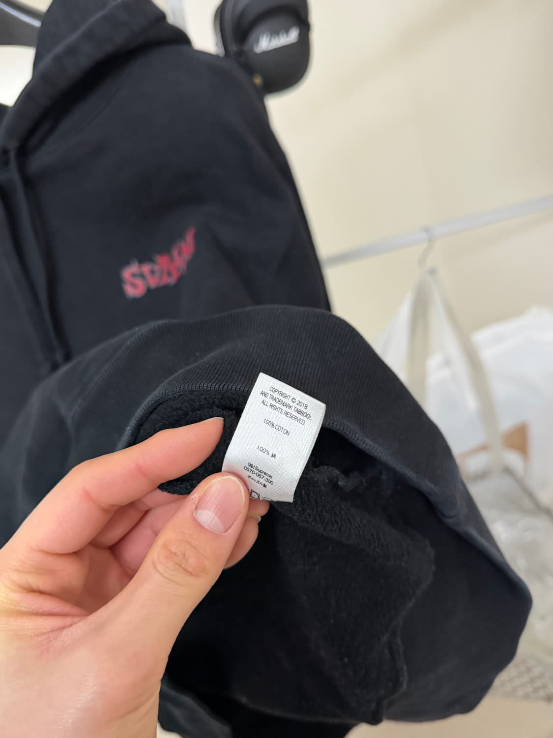 슈프림 [정품] tabboo! 콜라보 후드티 (시세 72만) L(105) 상품이미지5