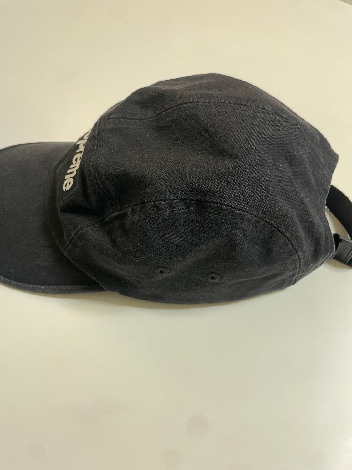 24ss) 슈프림 워시드 치노 트윌 캠프캡 블랙 상품이미지4