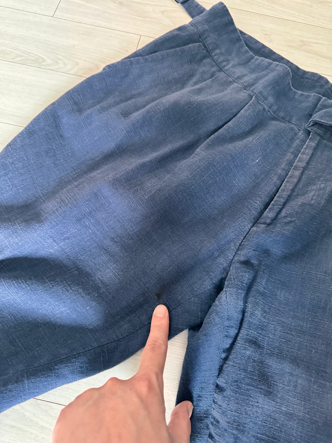 에스타도 estado 투 플리츠  린넨 구르카 팬츠 52 상품이미지10