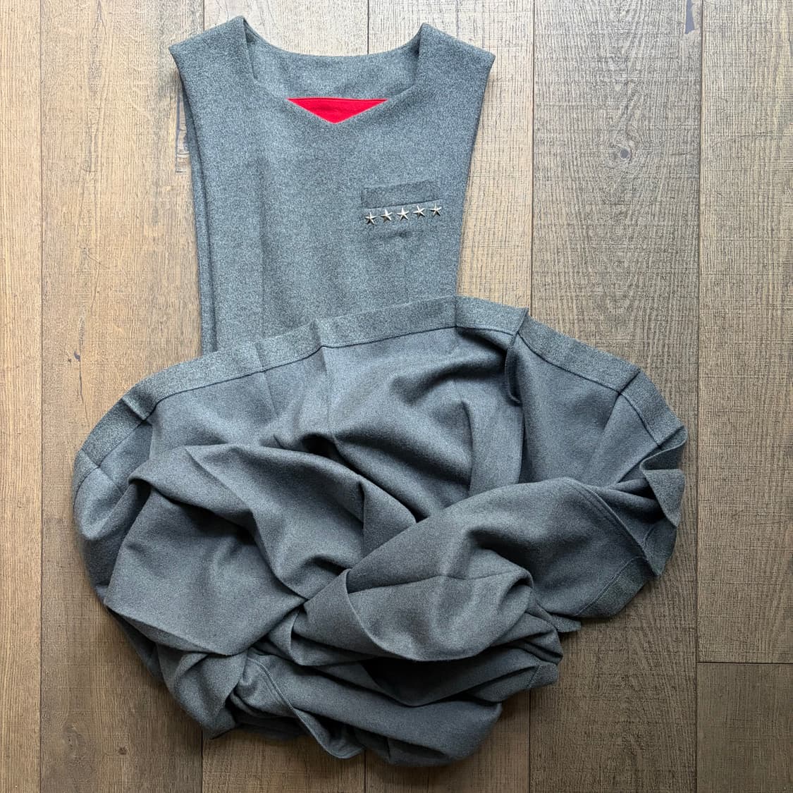 Star Stud Overall Pleats One Piece 상품이미지8