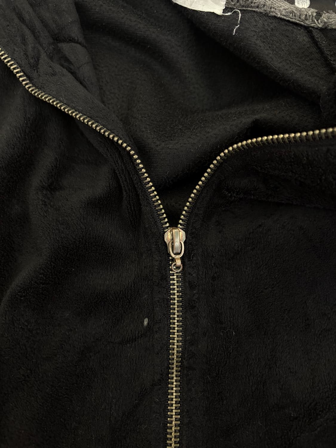 벨벳 골드 키티 퍼 후드집업 상품이미지4