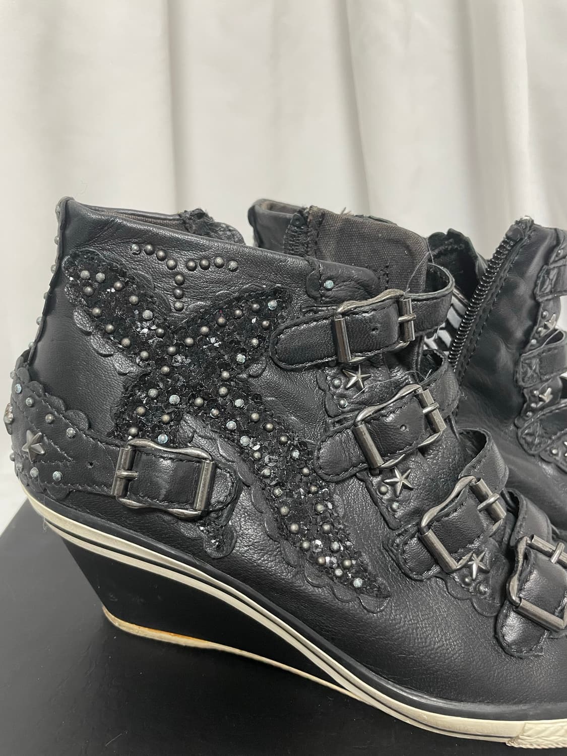 Ash-stud buckle high heel boots  상품이미지5