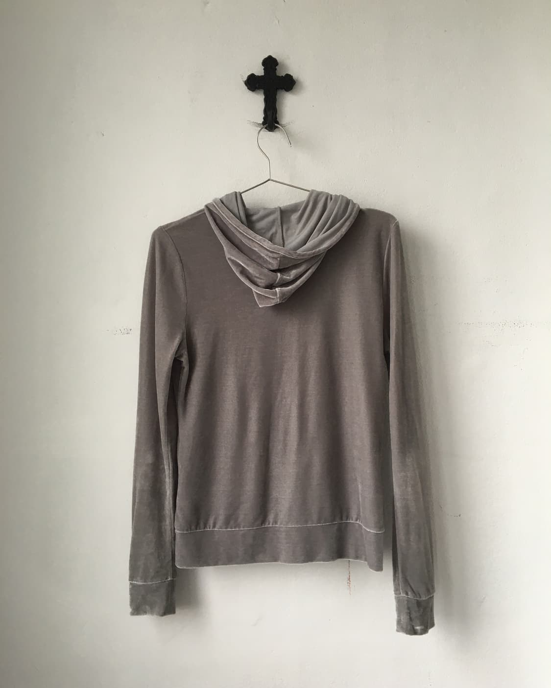 Velvet hood zip up 상품이미지3