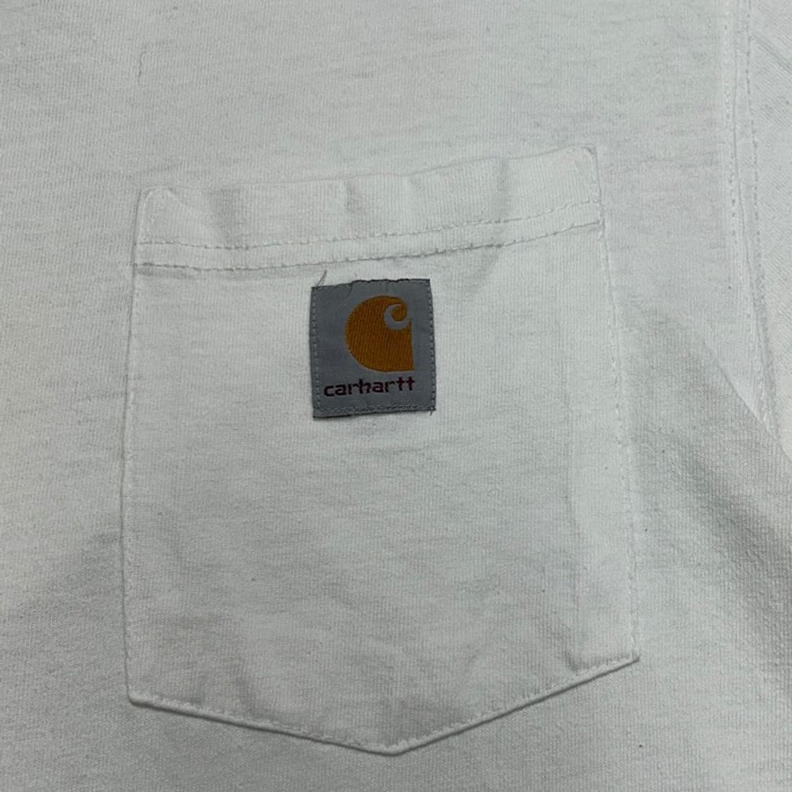 CARHARTT 포켓 반팔티 화이트 OS 상품이미지2