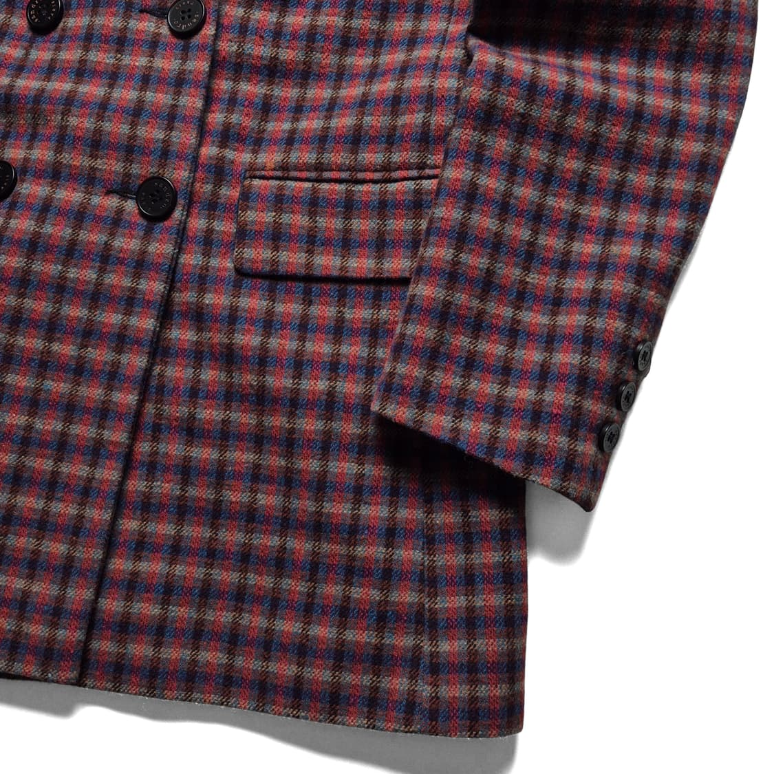 [M] 산드로 더블 브레스트 체크 블레이저 자켓 상품이미지5