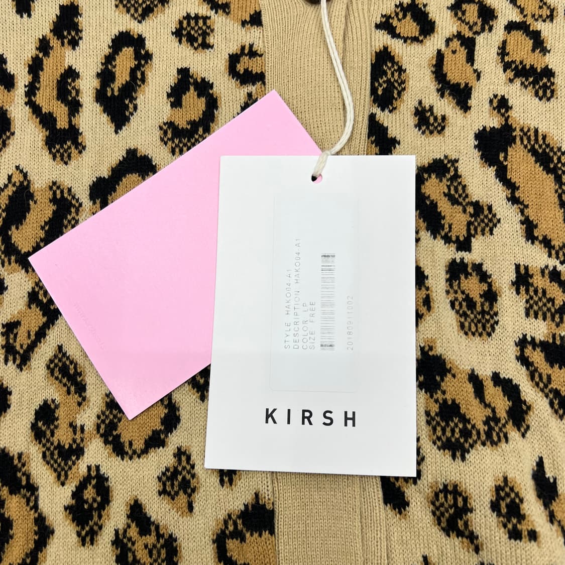 미사용 키르시 레오파드 가디건 상품이미지3