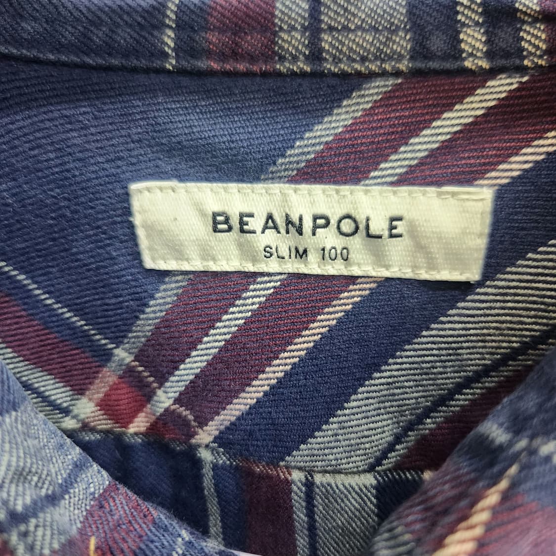 빈폴 로고 체크 셔츠 100(L) 상품이미지5