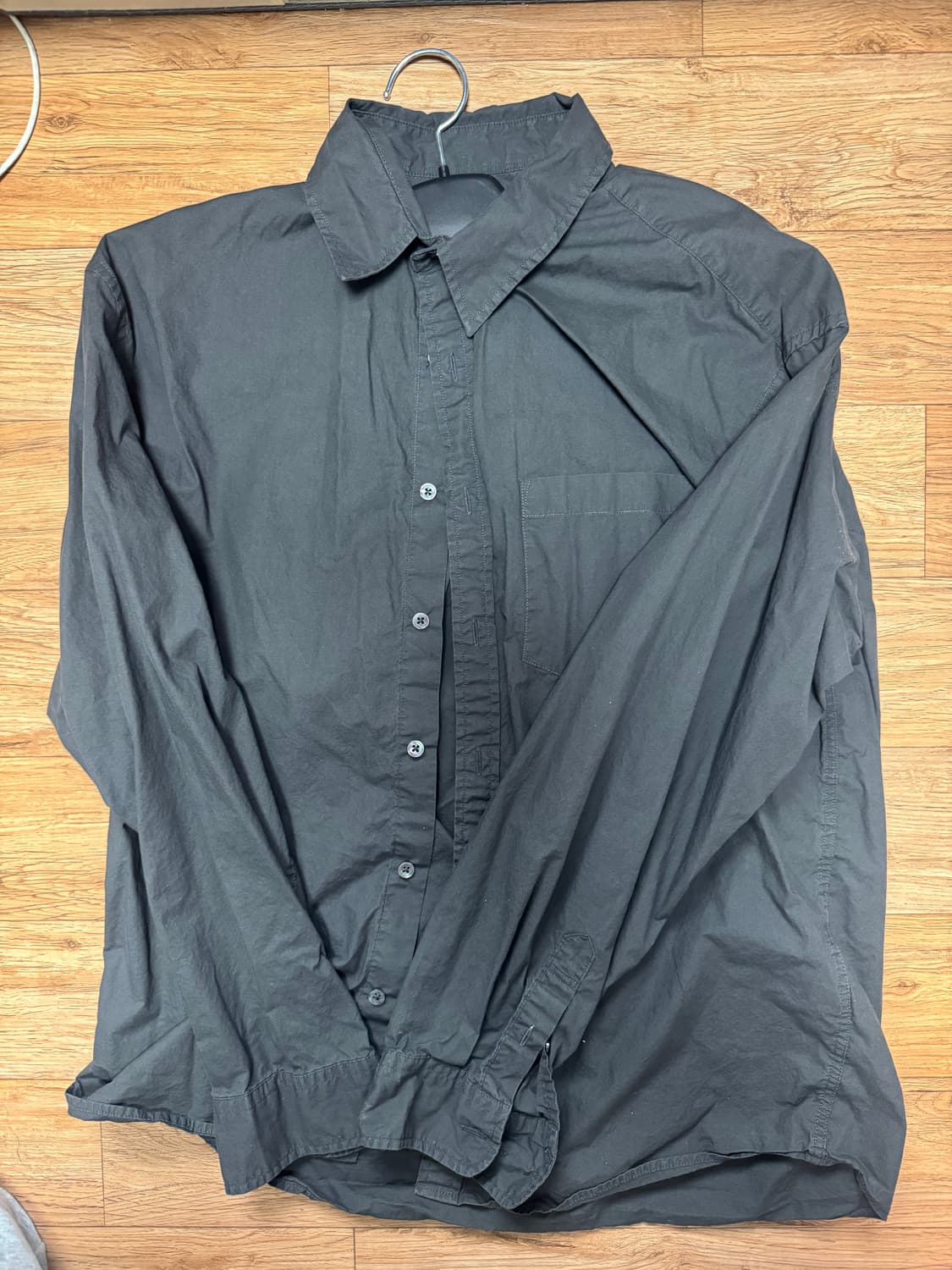 애습 스테디 셔츠 60수 - 딥차콜 M 상품이미지2