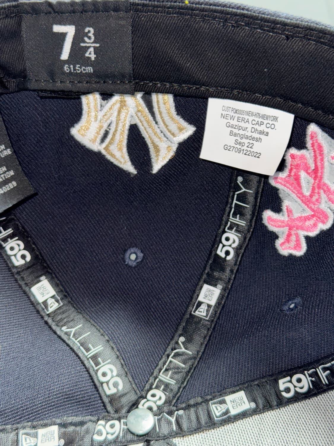 [734] 22FW 슈프림x뉴옥 양키즈 간지 뉴에라 캡 [Navy] 상품이미지8