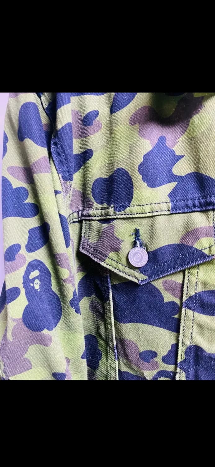 리바이스 베이프 카모 트러커자켓 상품이미지3