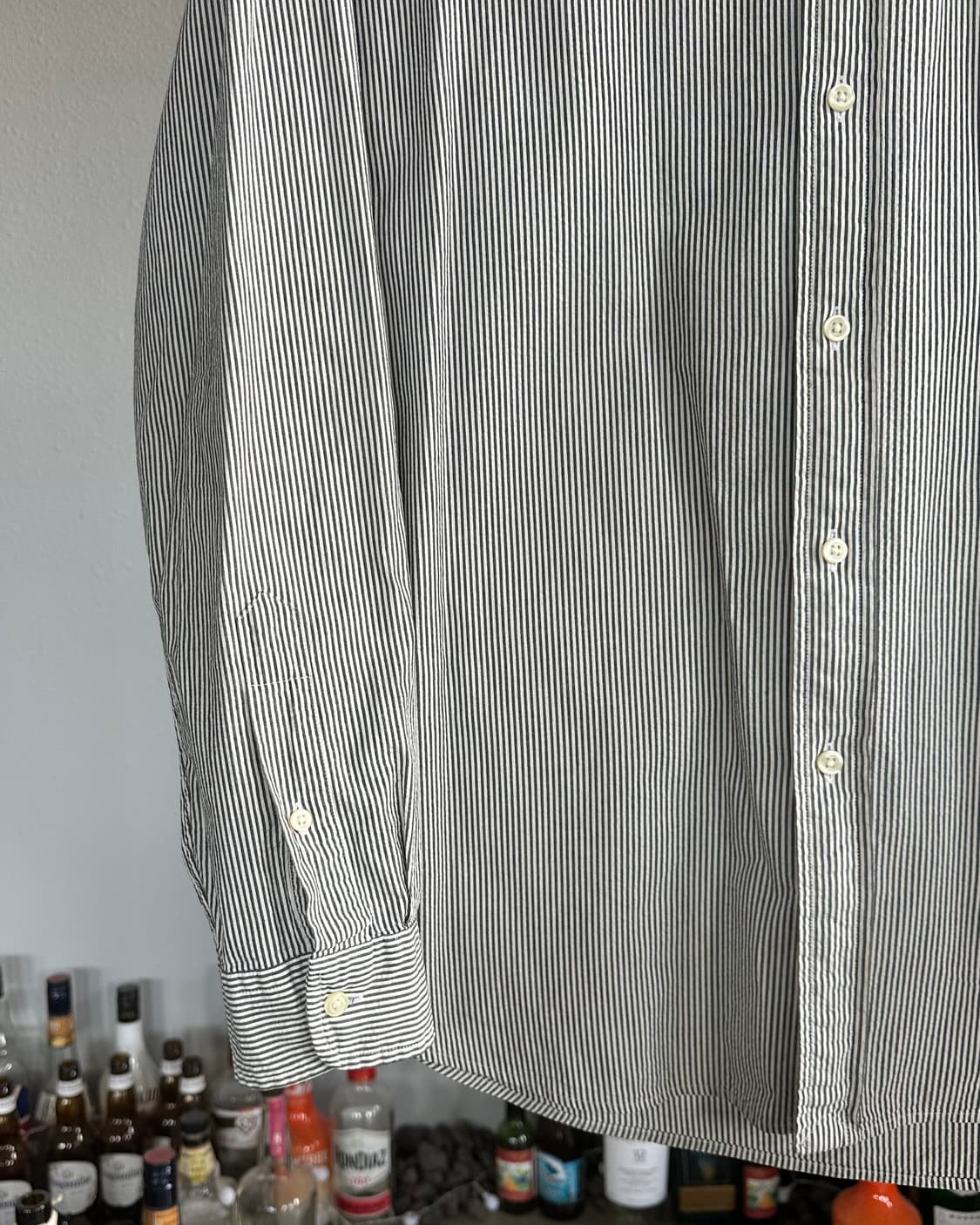 [L]폴로 랄프로렌 클래식핏 스트라이프 시어서커 셔츠 상품이미지5