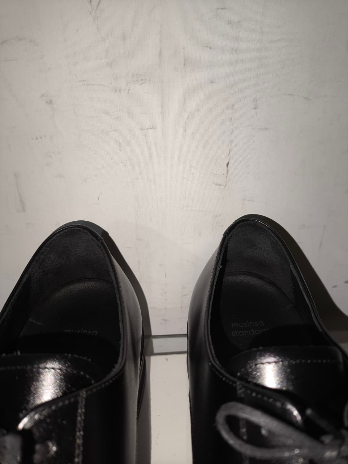 285mm 무탠다드 스퀘어토 더비 구두 키높이 상품이미지5