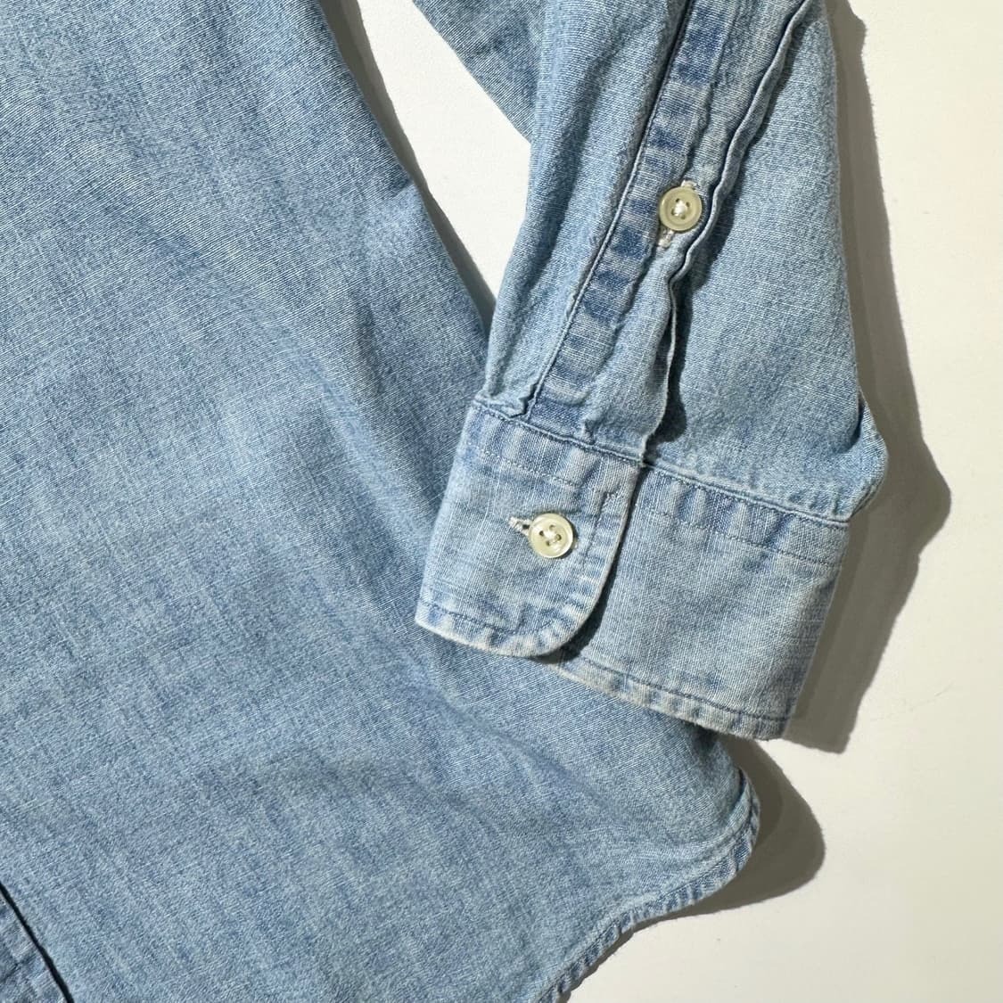 폴로 랄프로렌 샴브레이 데님 셔츠 상품이미지5