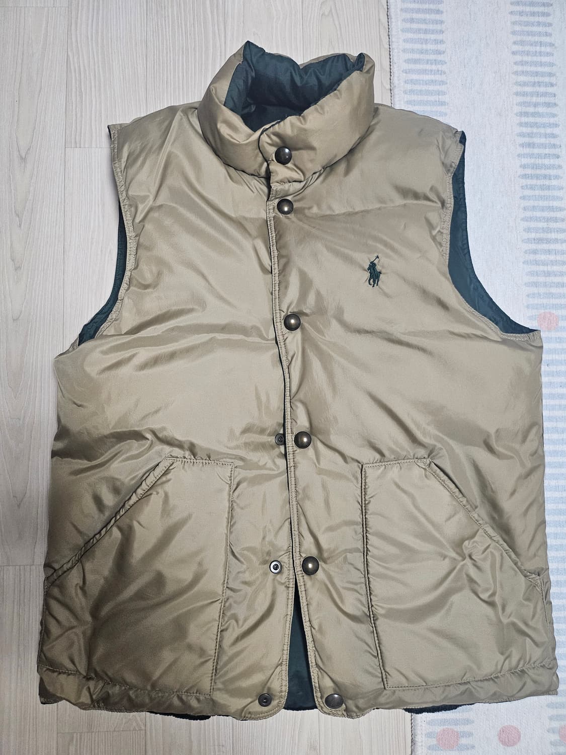 폴로 랄프로렌 리버시블 다운패딩 조끼S 상품이미지5