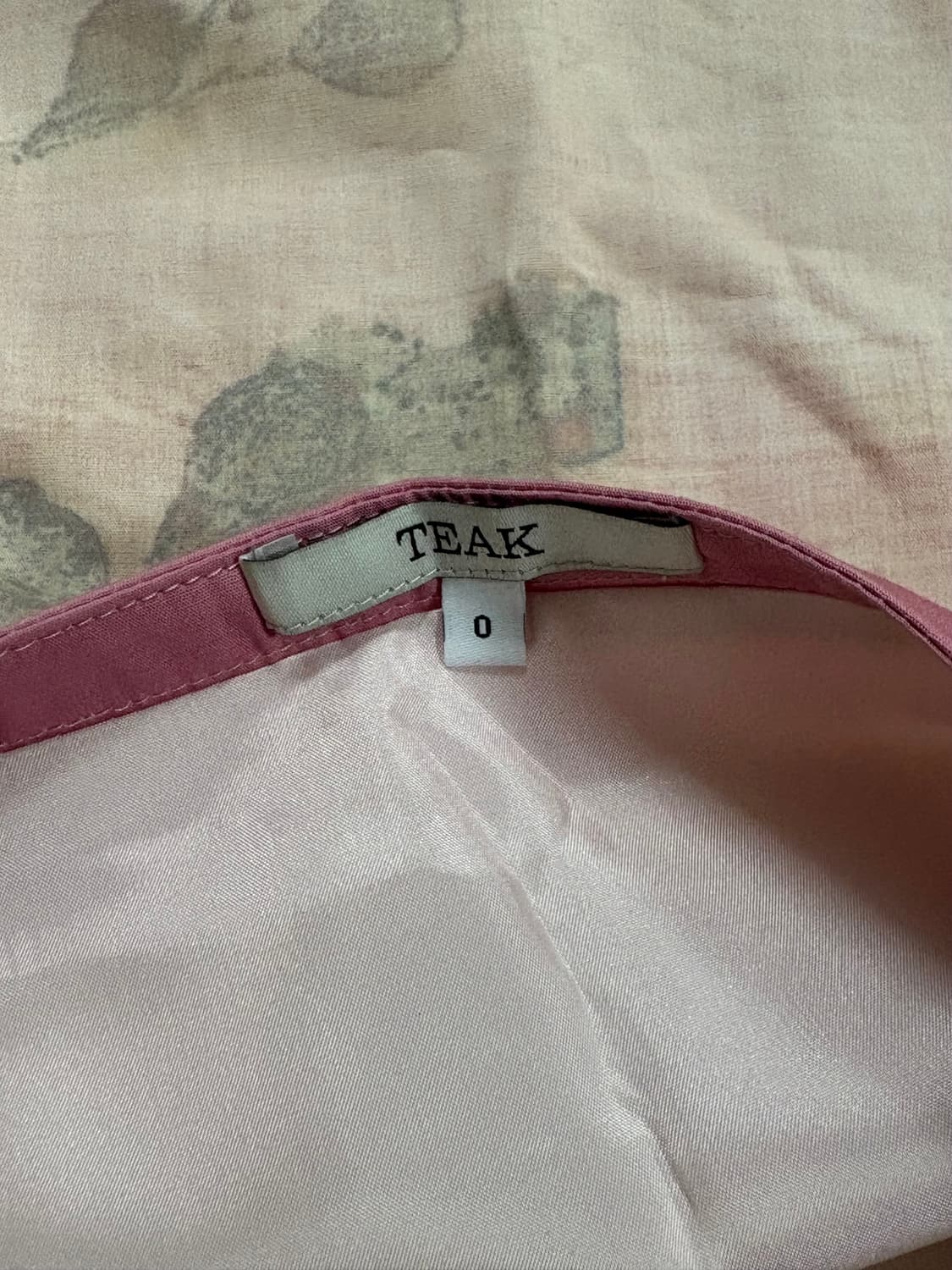 [새상품] teak 티크 스커트 COTTON SKIRT (LEAF PIN 상품이미지5