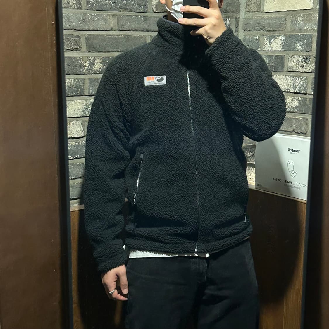 M) 랩 RAB 블랙 플리스 파일 자켓 상품이미지9