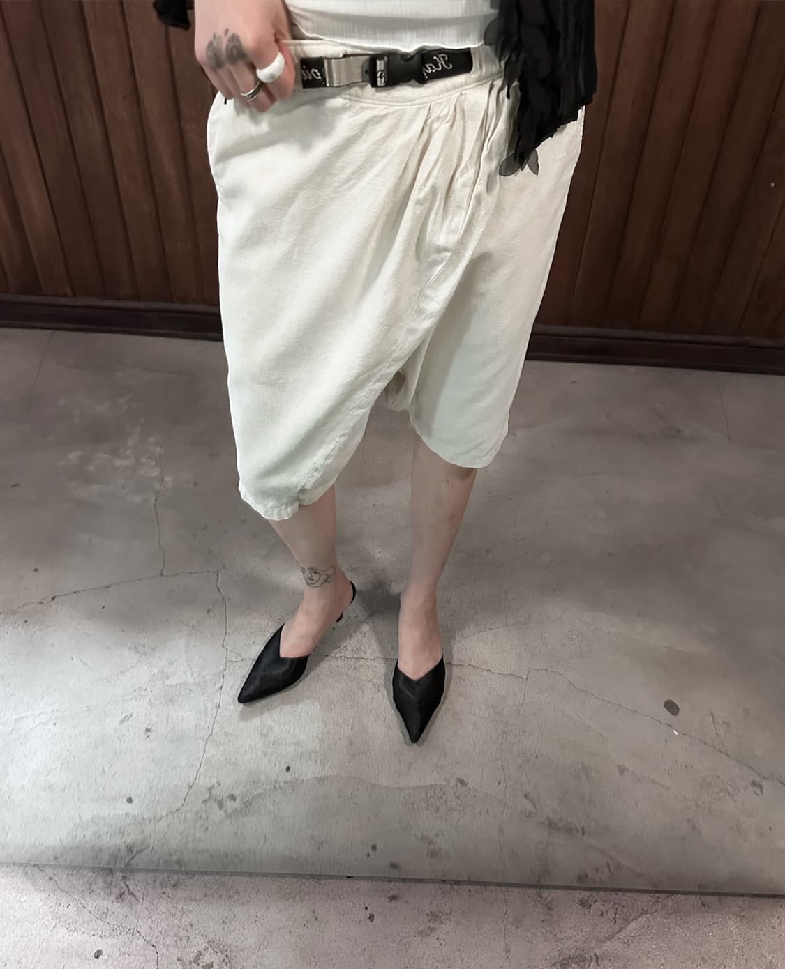 KAPITAL cotton wrap wide shorts 상품이미지5