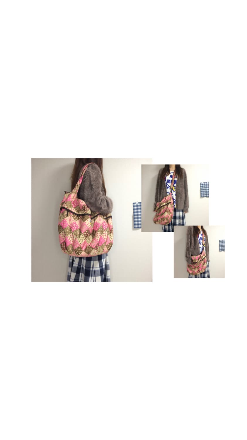 빈티지 핑크 에스닉 패치워크 숄더백 크로스백 상품이미지6
