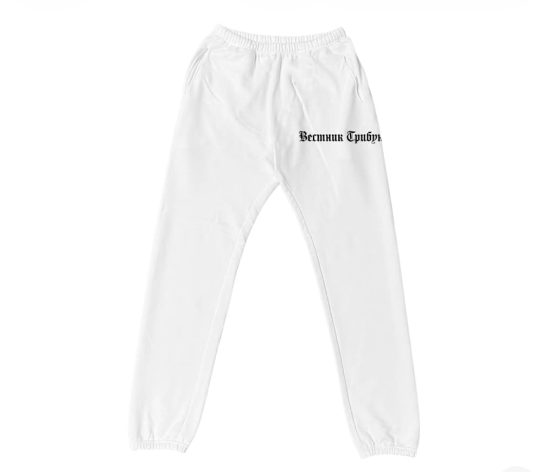 이지 x 고샤 루브친스키 트리뷴 헤럴드 HD-01 후드 화이트 셋업 상품이미지2