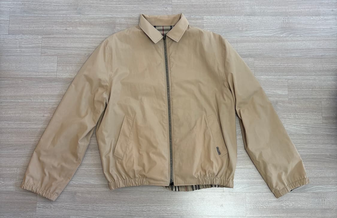 버버리 노바체크 리버시블 블루종 코튼 자켓 L 상품이미지2