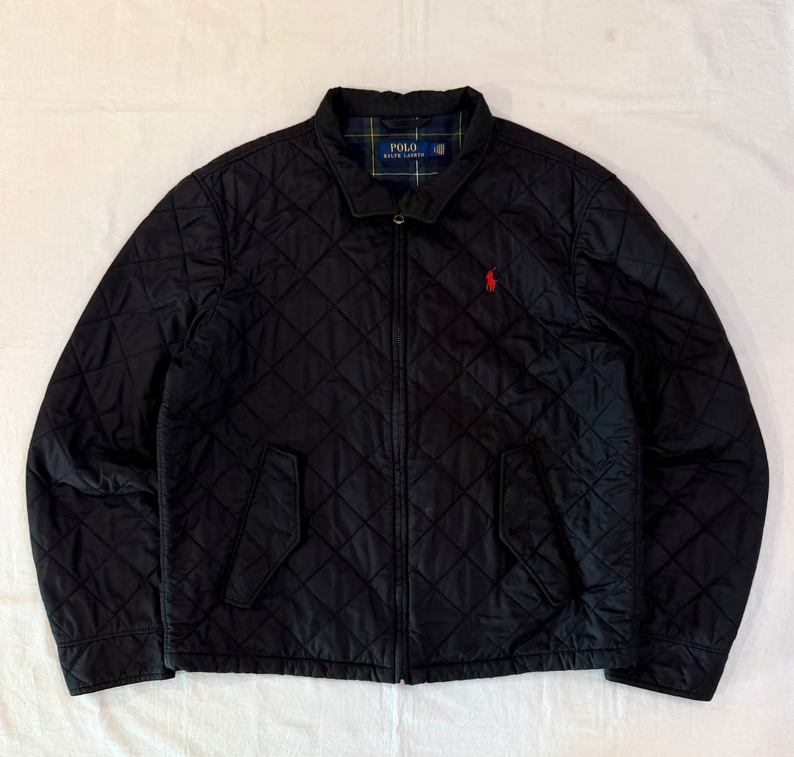 폴로 랄프로렌 퀼팅 블루종 자켓 블랙 상품이미지1