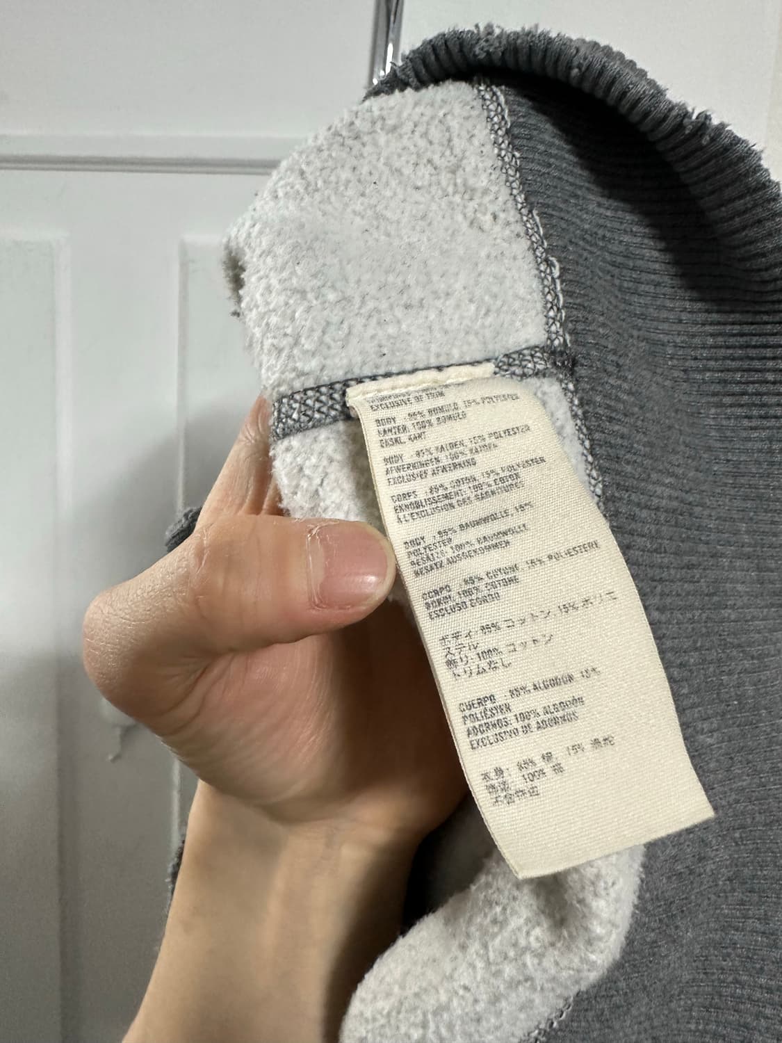 아베크롬비 로고 후드집업 상품이미지4