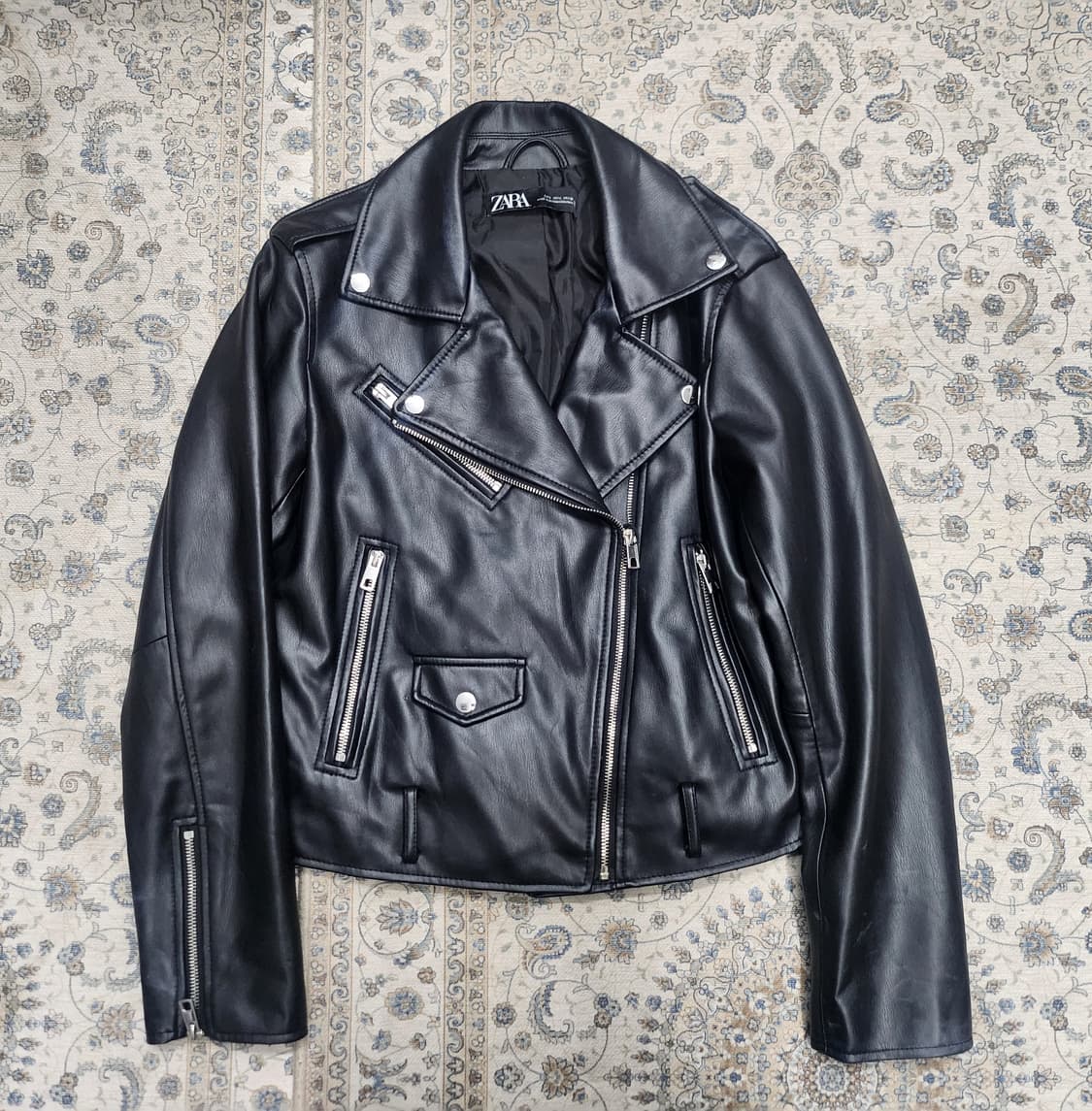 ZARA 자라  레더 라이더 자켓 L (55반까지) 상품이미지1