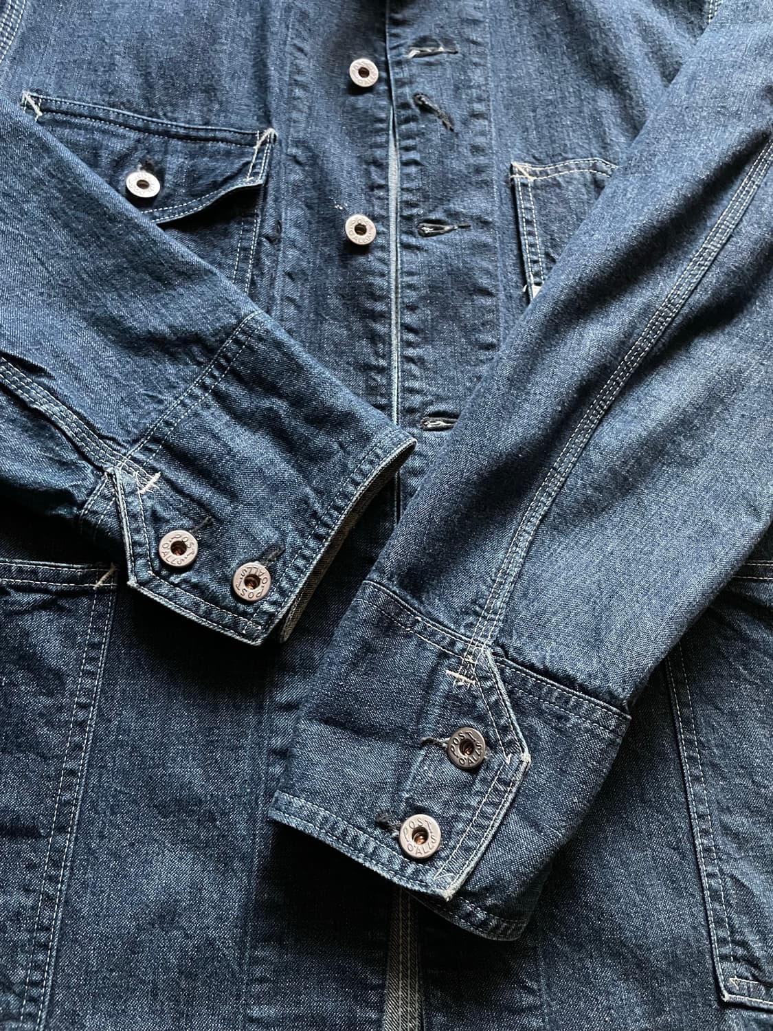 포스트오버롤즈 데님 커버올 엔지니어자켓 (드레익스아나토미카피그벨RRL) 상품이미지6