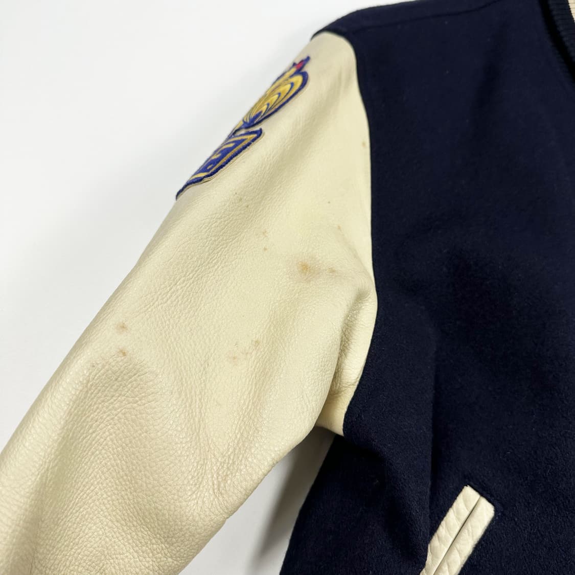 VTG 빈티지 재팬 맥그리거 모직 가죽 바시티 자켓 (M) 상품이미지7