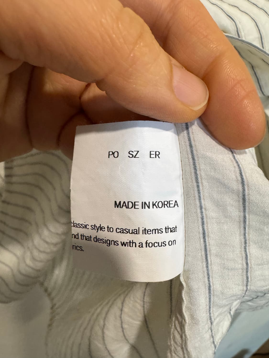 poszer 포저 스트라이프 셔츠 상품이미지7