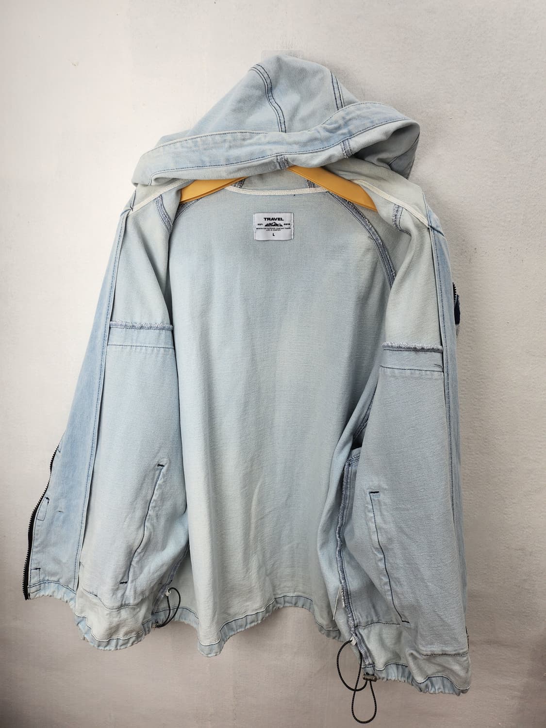 Purple Cotton 데님 후드 풀오버 100-105 상품이미지8