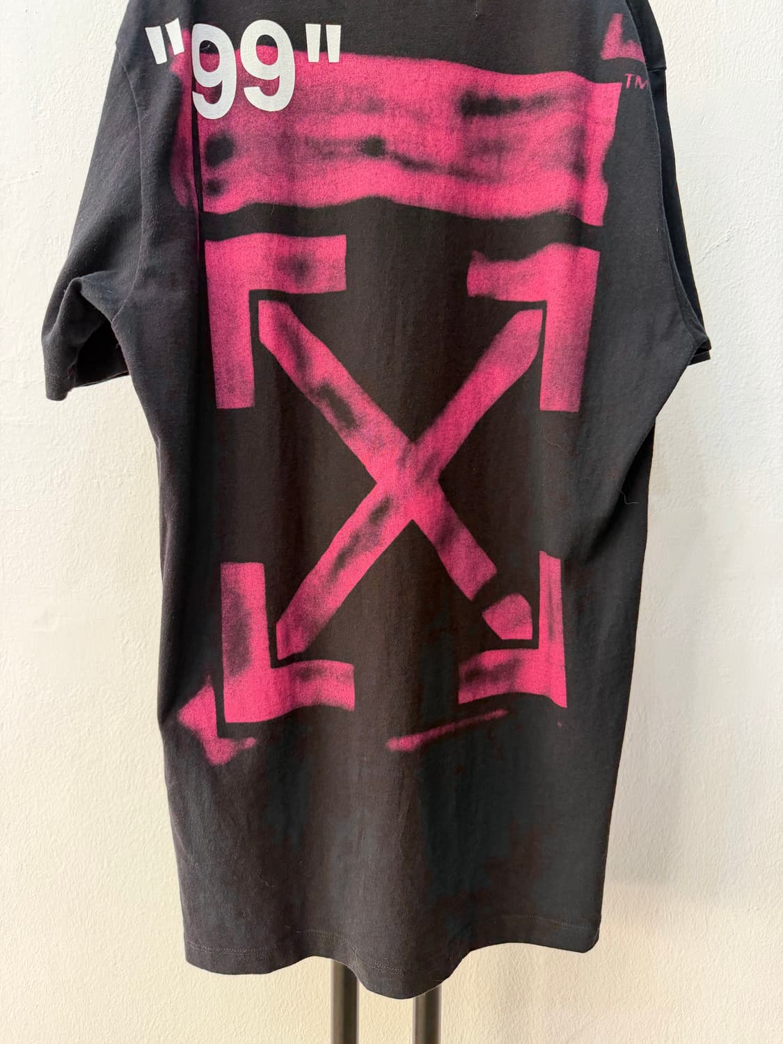 정품) 오프화이트 스텐실 에로우 반팔티 L 상품이미지6