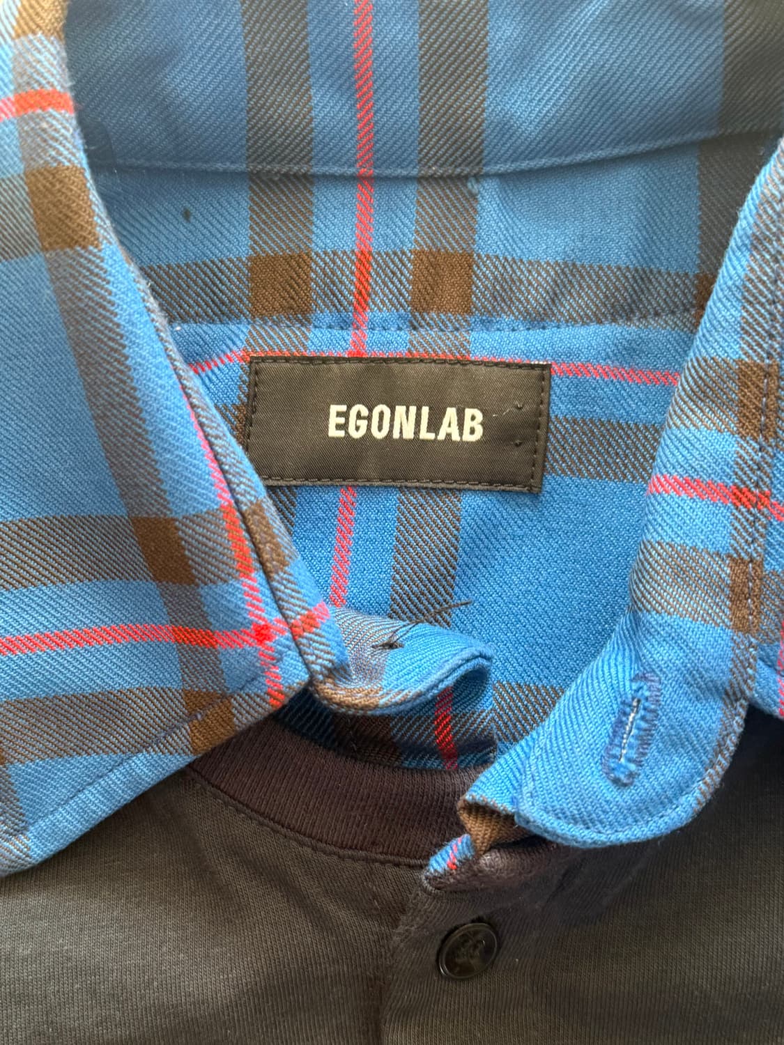 (M) 에곤랩 레이어드 셔츠 블루 상품이미지2