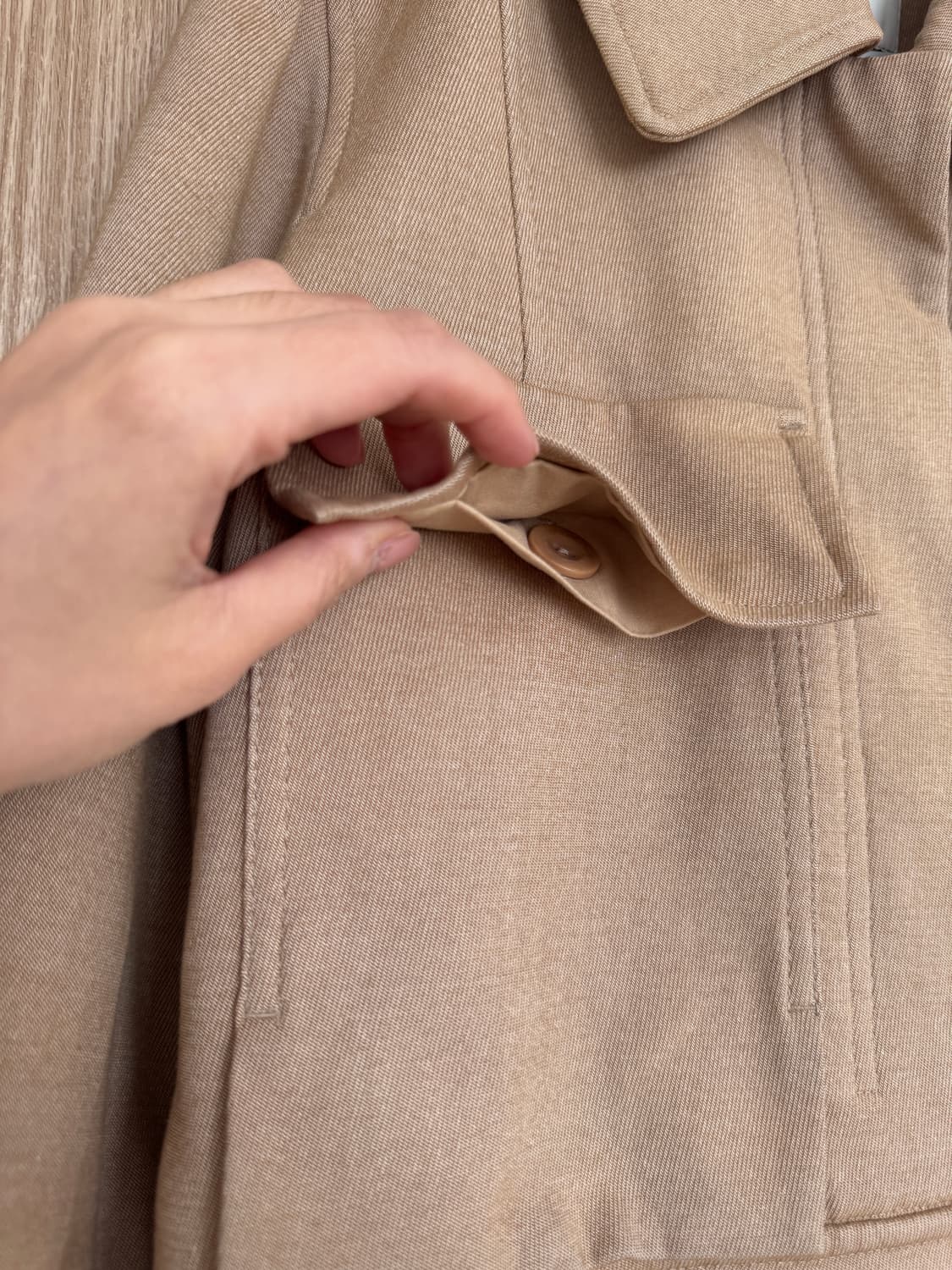 COS 베이지컬러 코튼 자켓 EUR 36 상품이미지3