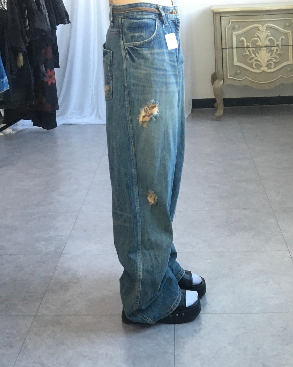 Back point denim pants 상품이미지10