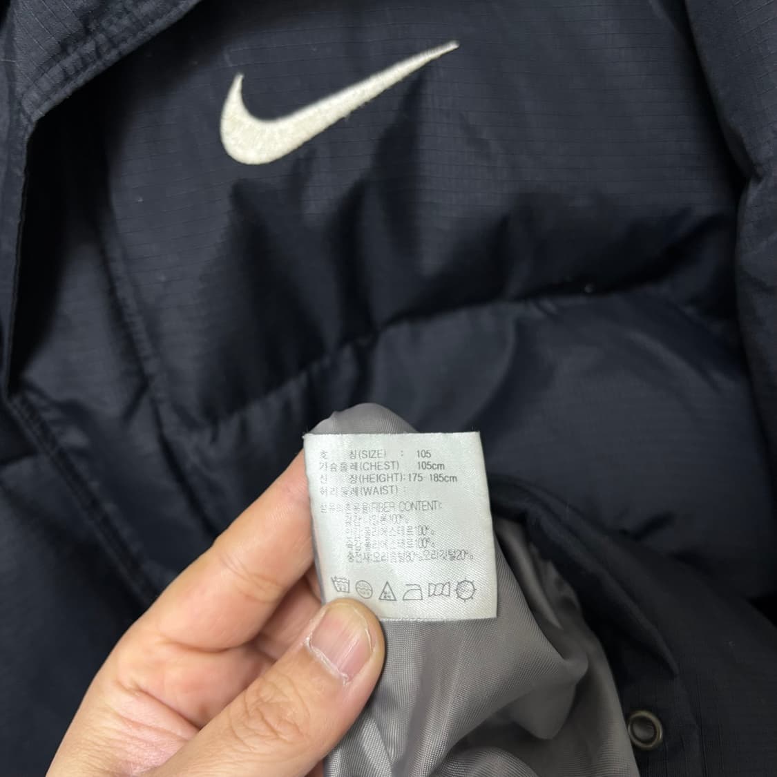 나이키 00s 스우시 블랙 패딩 상품이미지6