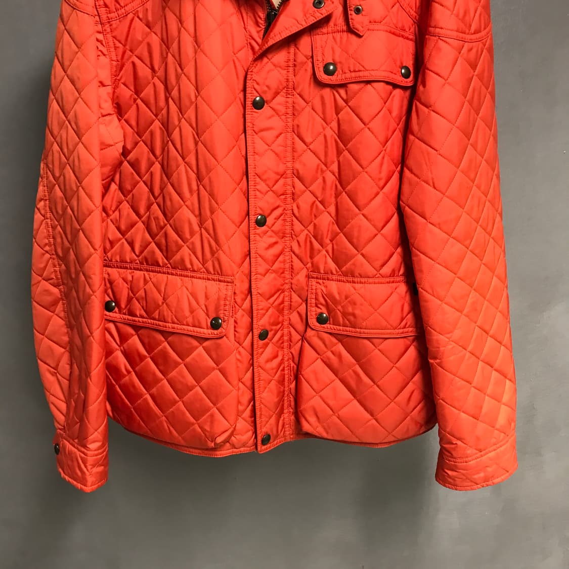 폴로 랄프로렌 퀄팅 자켓 오렌지 L 상품이미지3