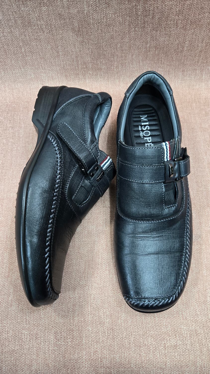 미소페 270mm- 버클장식 남성 소프트 사피아노 몰드창 보트슈즈 상품이미지1