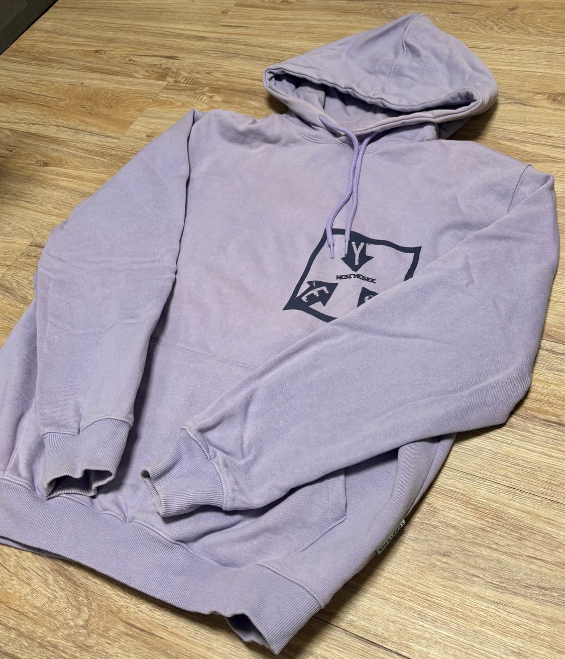정품 예스아이씨 연보라 후드티L (단종된 상품) 상품이미지2