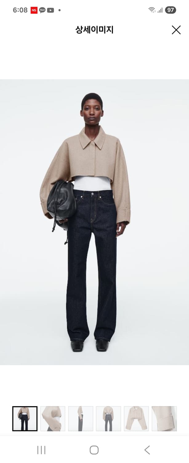 COS 코스 볼레로 크롭 울 자켓 상품이미지3