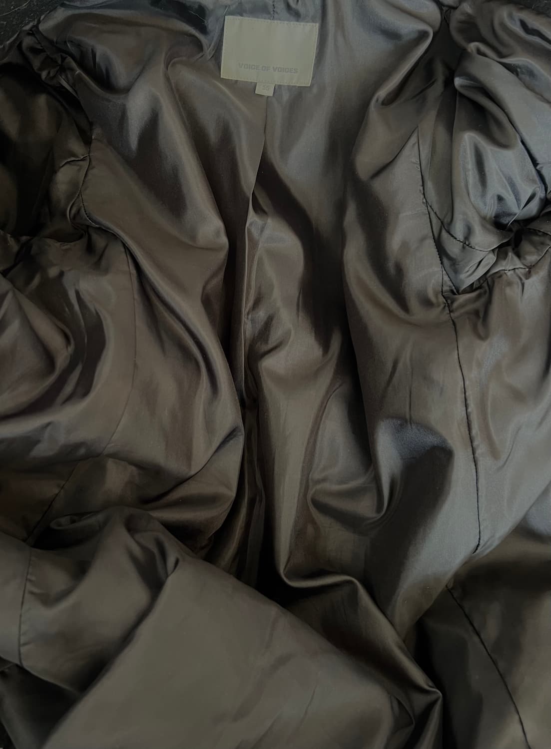 보브 VOV 여성 블랙 오픈더블코트 울코트 상품이미지6