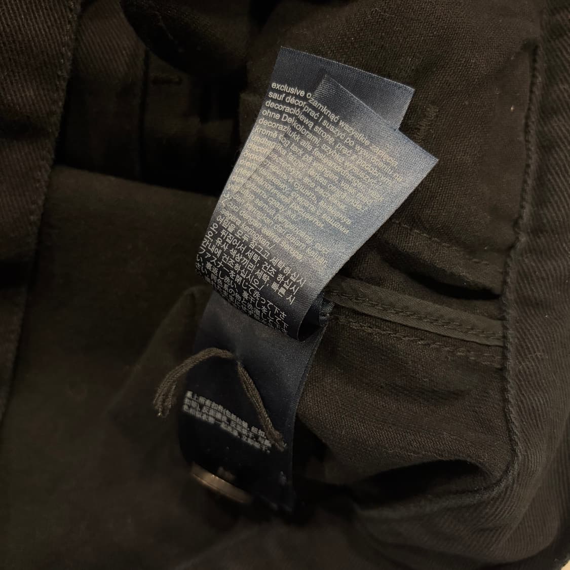 [S] 타미힐피거 타미진스 블랙 코튼 트러커 자켓 B859 상품이미지6