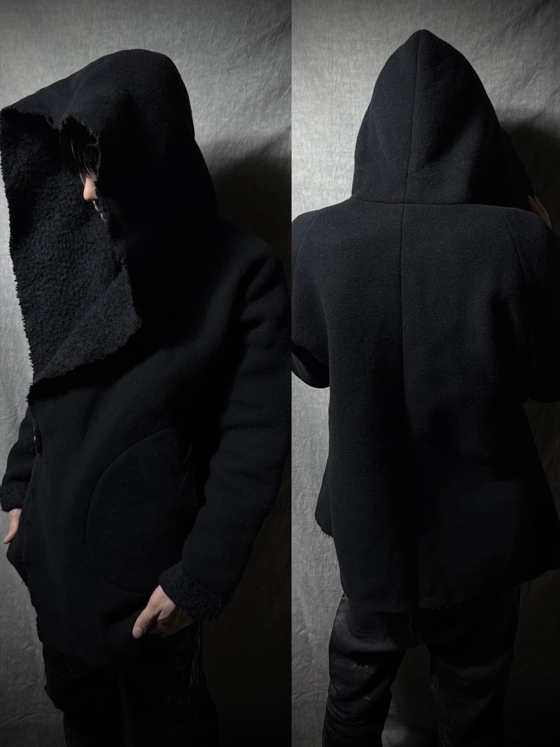 forme d’expression Hooded Shearling Coat 상품이미지1