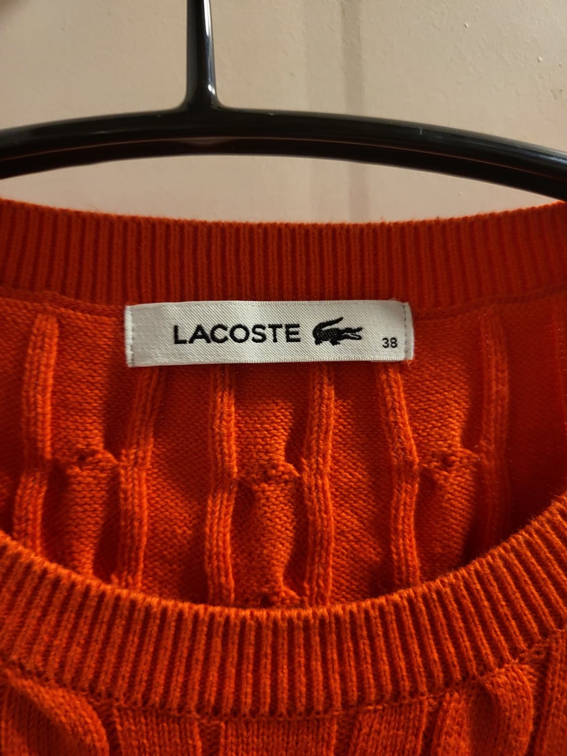 라코스테 오렌지 꽈배기 니트 상품이미지4