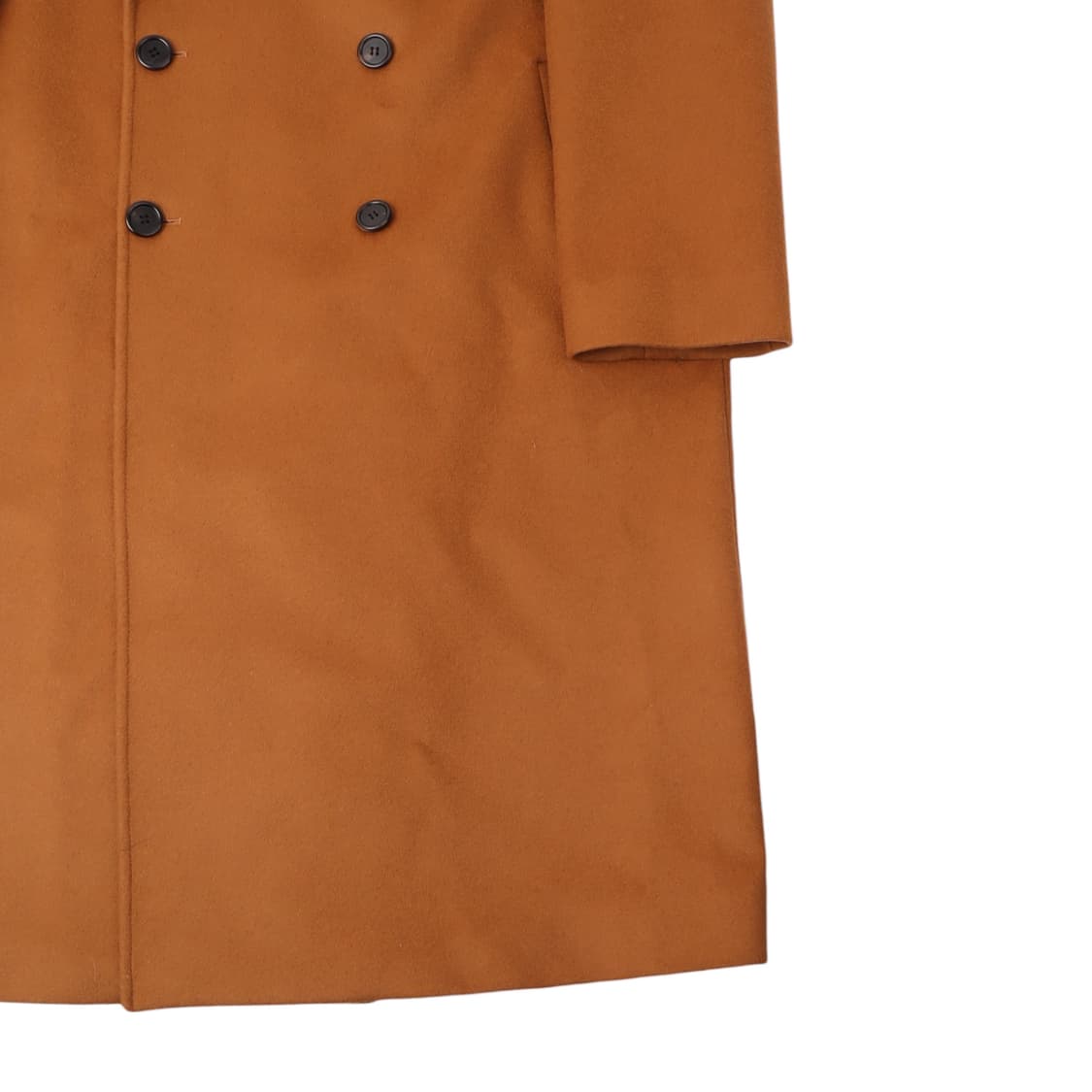 Coor 쿠어 브라운 울 캐시미어 더블 코트 상품이미지3